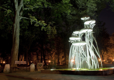 Харьков, фонтан в парке Молодежном, Современные, Профессиональные, Достопримечательности